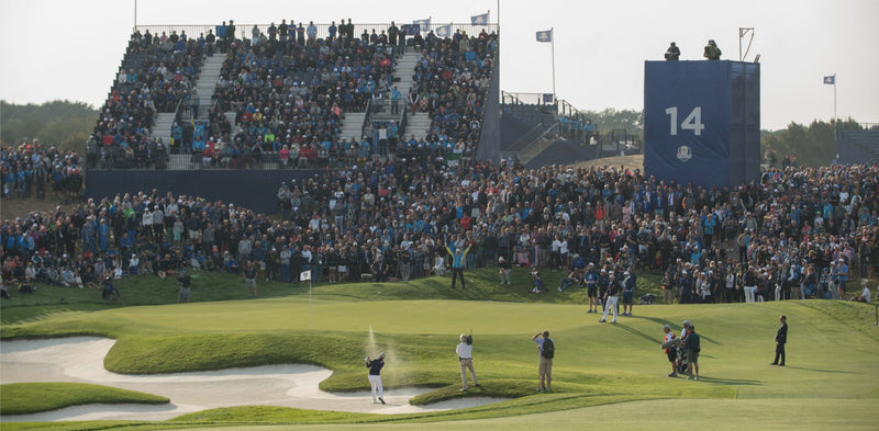 The green at hole 14 of The Ryder Cup.