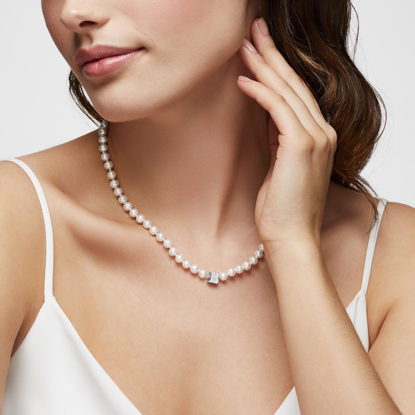 Birks Freshwater Pearl Strand with Silver Clasp