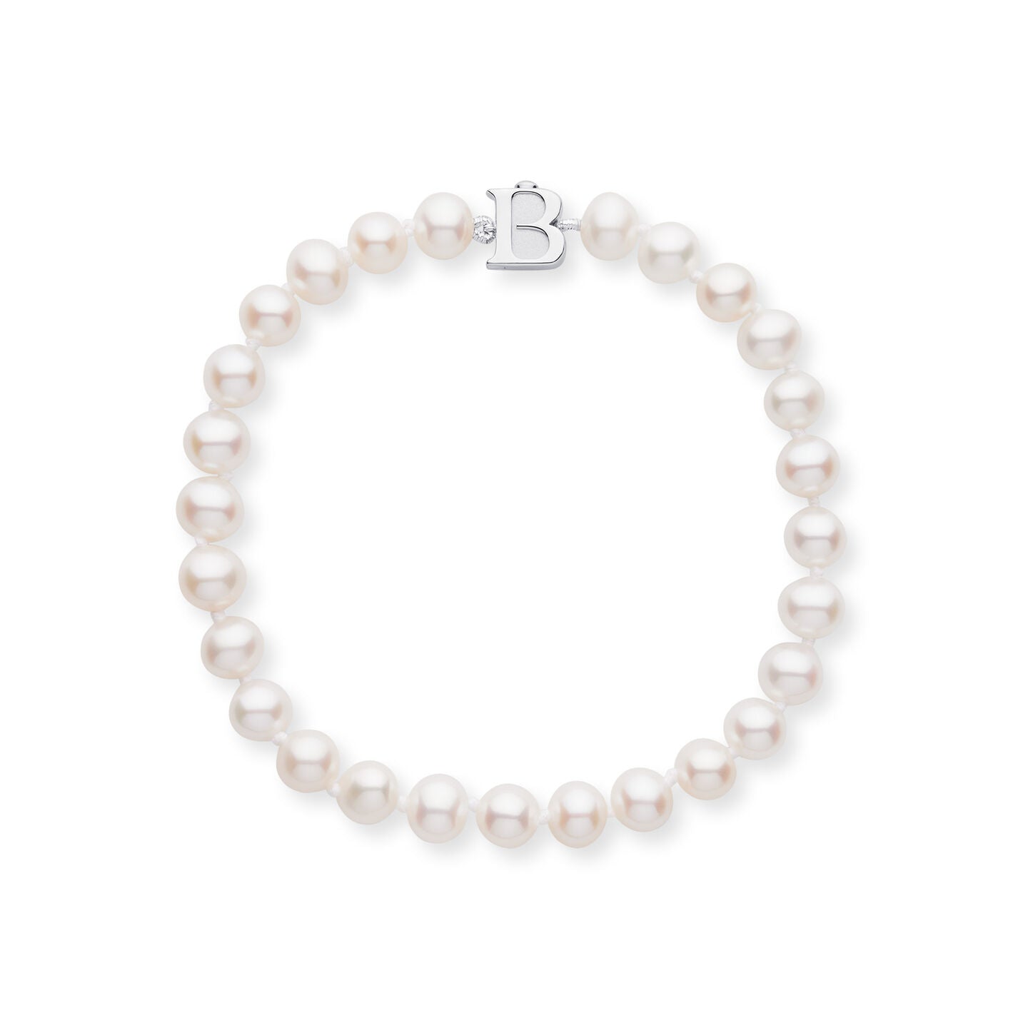 Birks Freshwater Pearl Bracelet with Silver Clasp