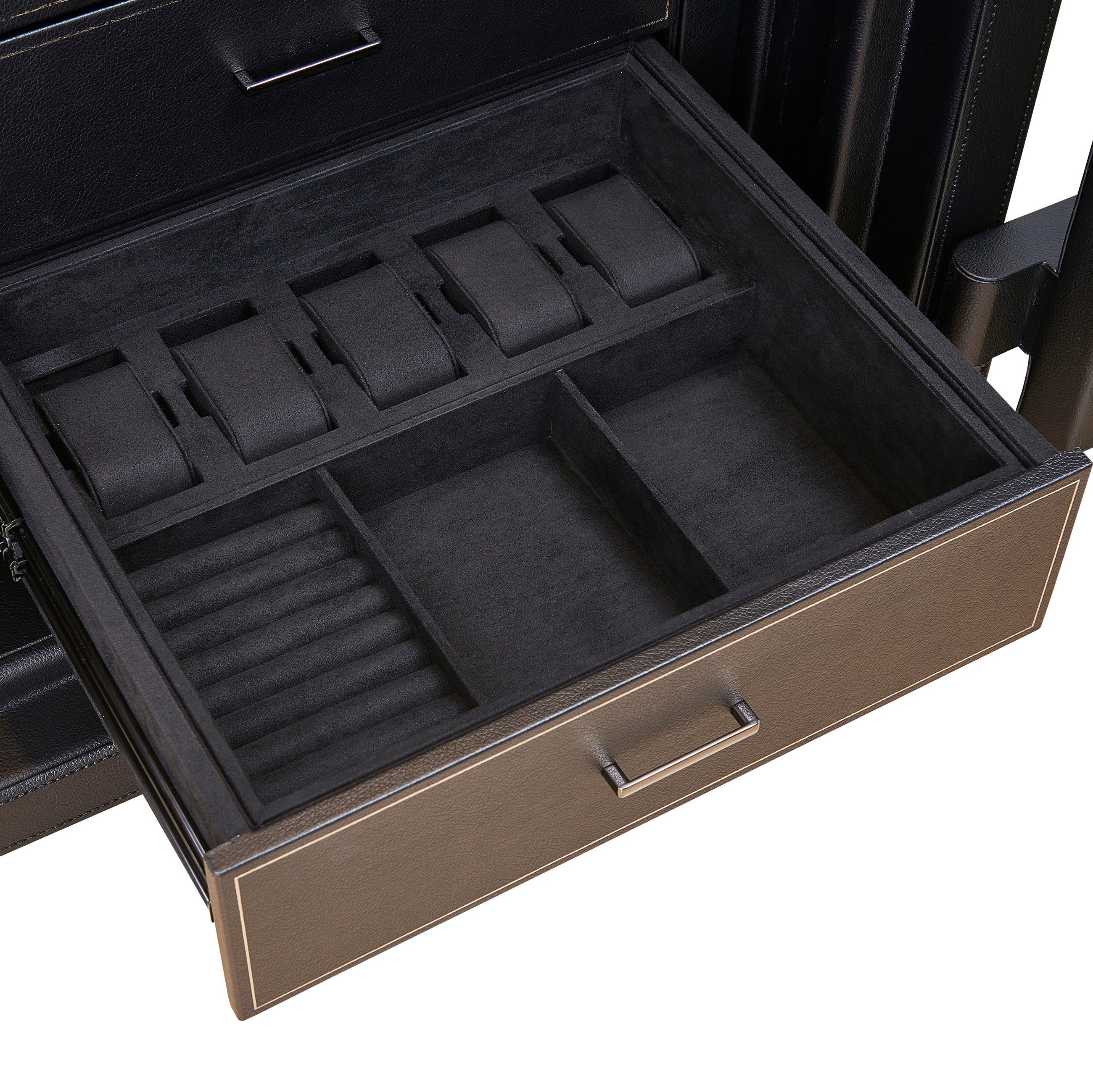Athos 8 Piece Watch Winder & Jewellery Safe