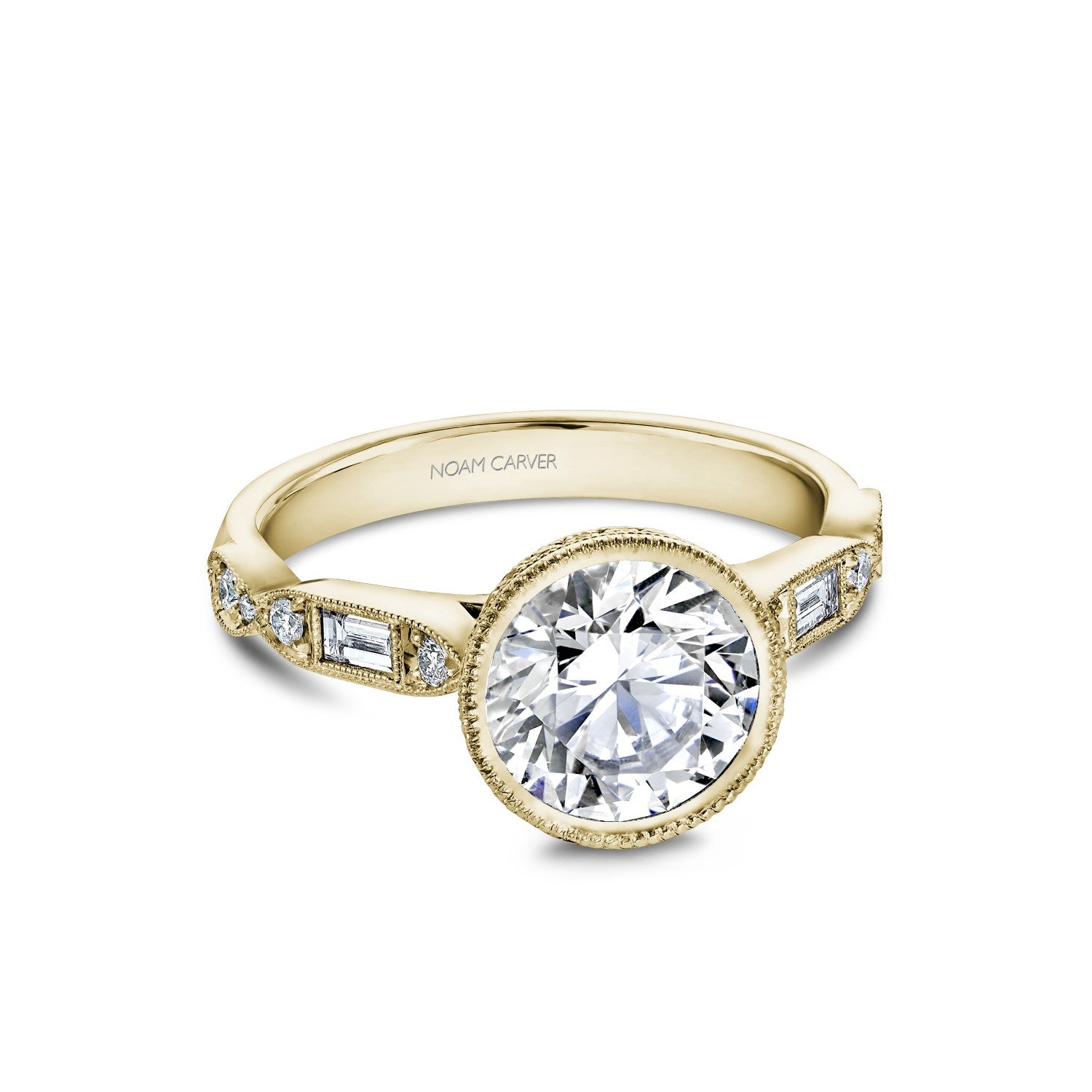 Noam Carver Round Diamond Engagement Ring