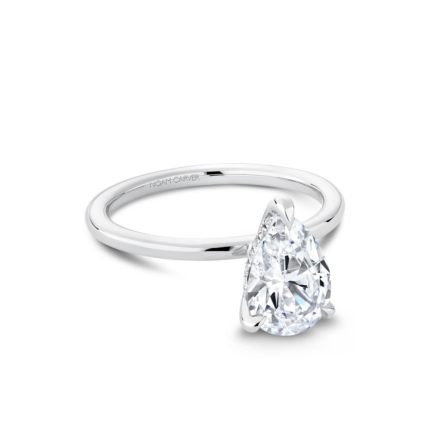 Noam Carver Pear Diamond Engagement Ring