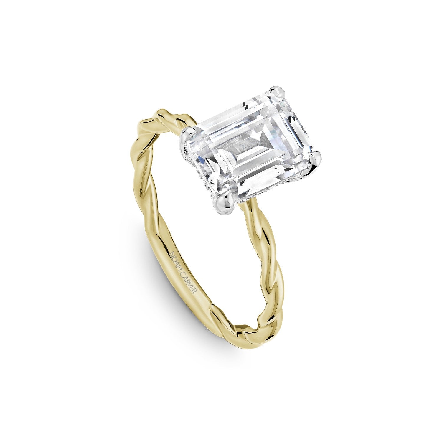 Noam Carver Emerald-Cut Diamond Engagement Ring