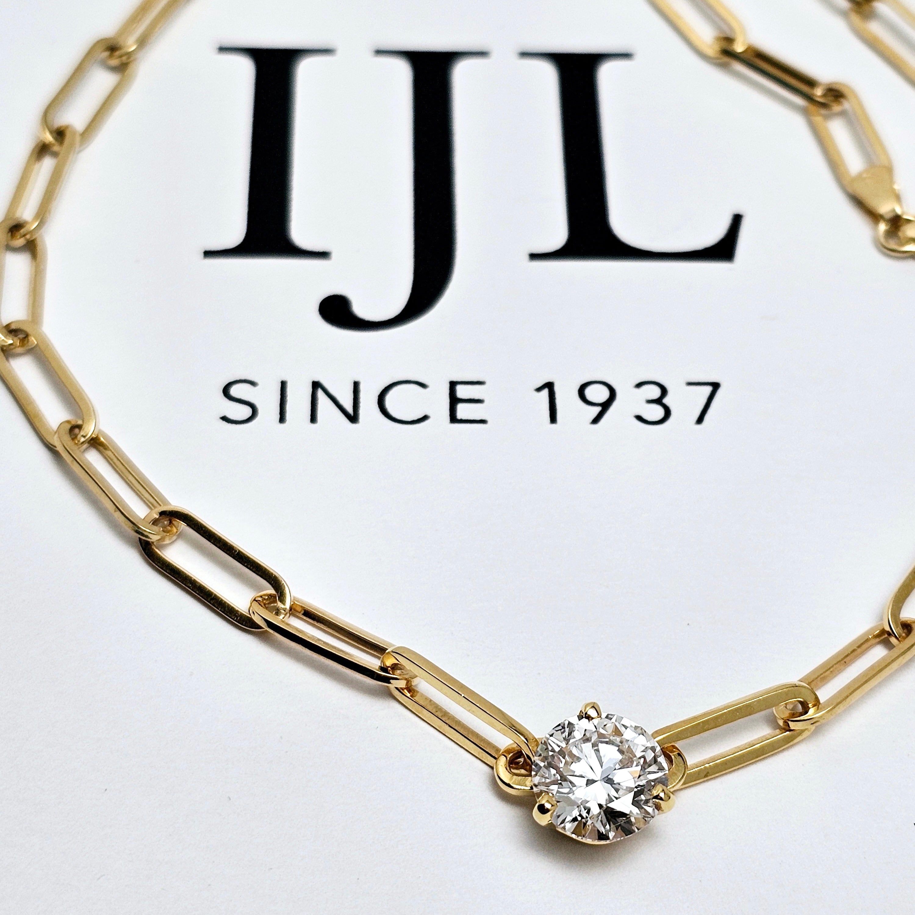 アクセサリー Avalanche 10K Yellow Gold ダイヤモンド 10K イエローゴールド テニスネックレス 幅3.5mm 40cm