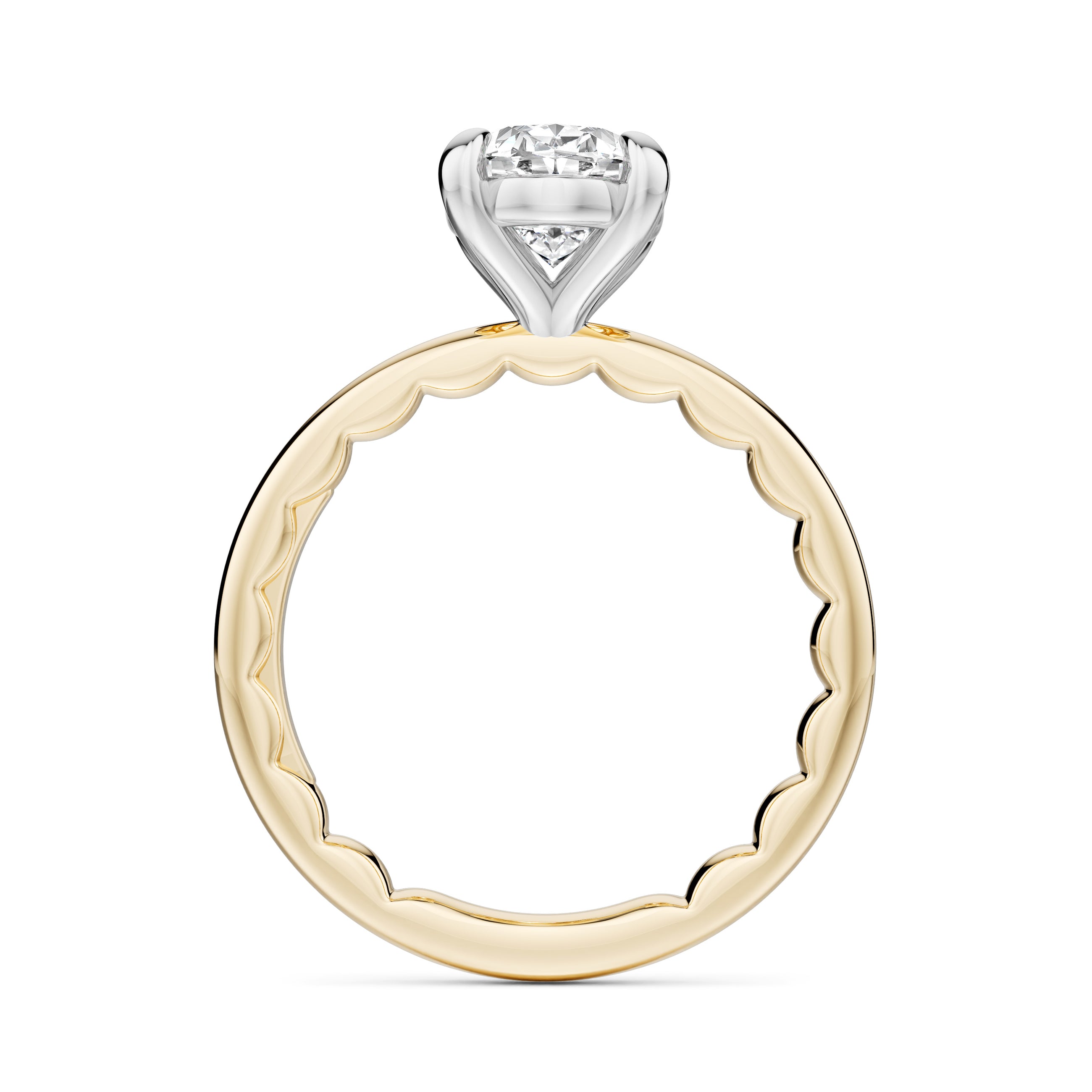 Noam Carver Luna Oval Diamond Engagement Ring