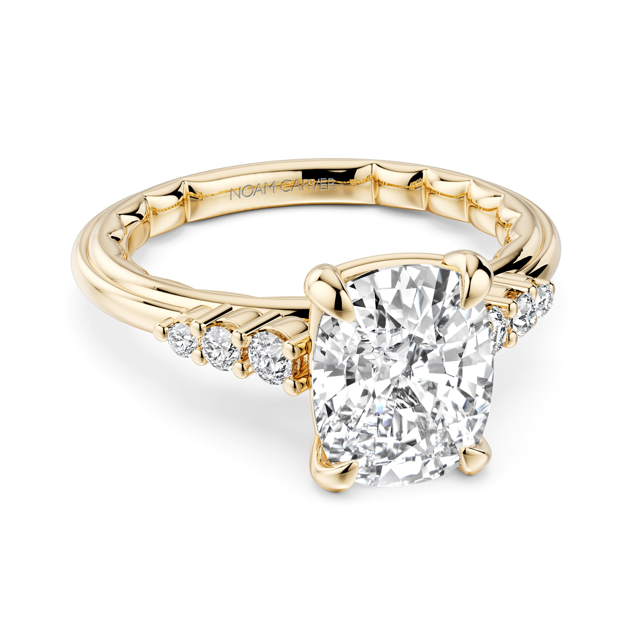 Noam Carver Luna Oval Diamond Engagement Ring