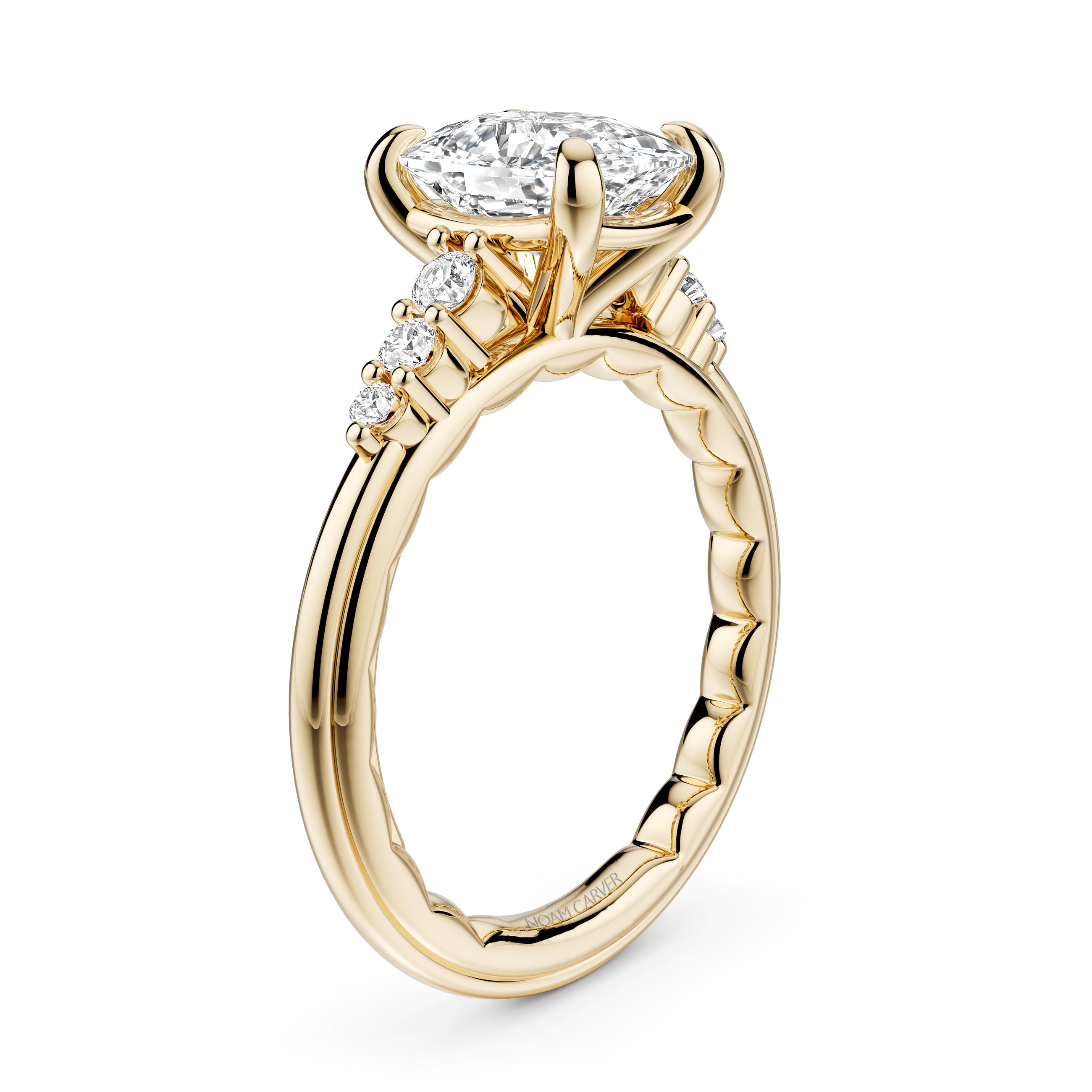 Noam Carver Luna Oval Diamond Engagement Ring