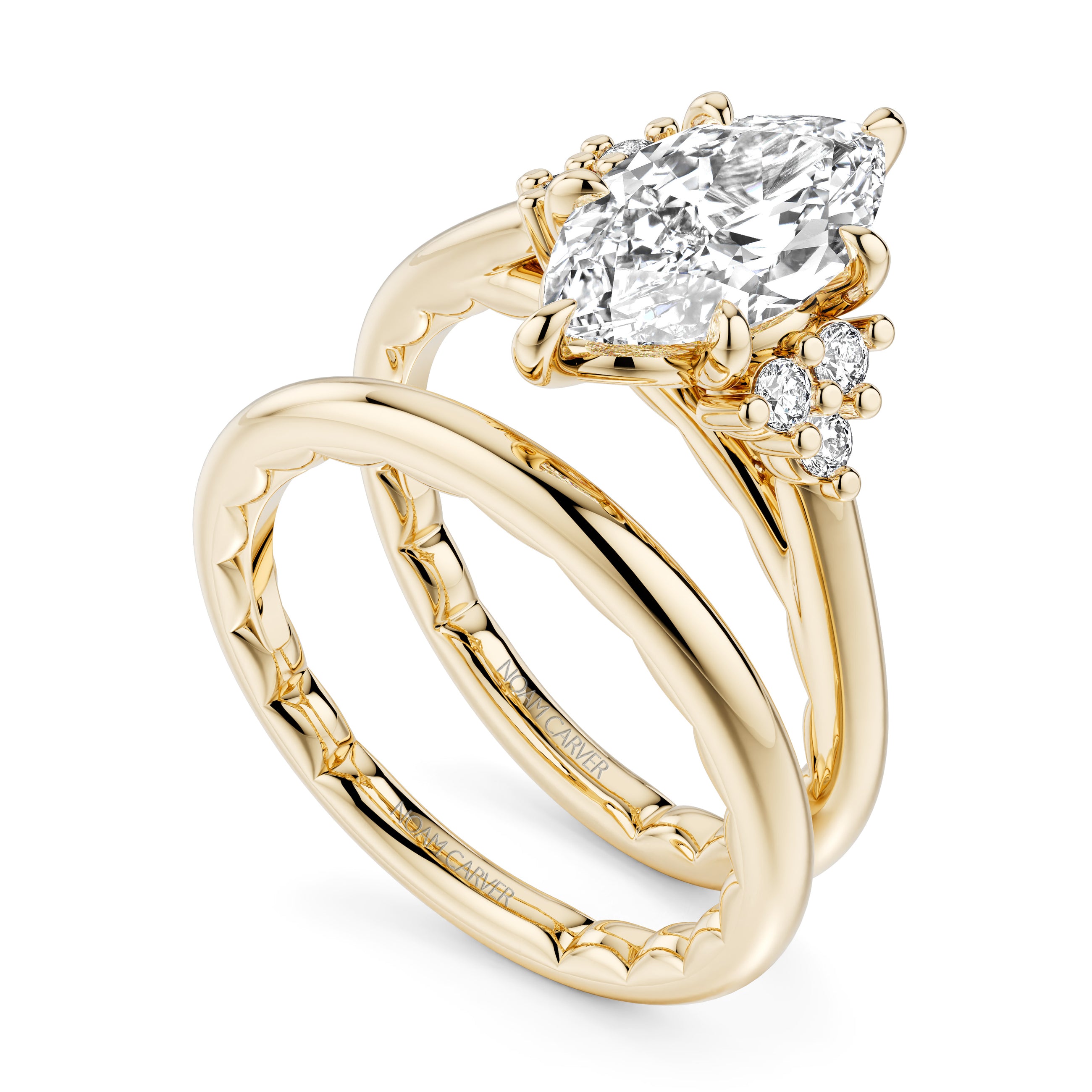 Noam Carver Luna Marquise Diamond Engagement Ring