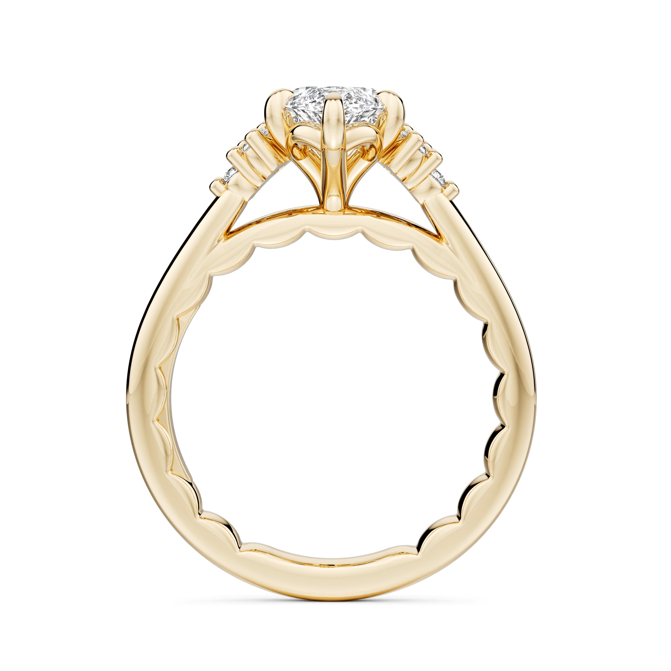 Noam Carver Luna Marquise Diamond Engagement Ring