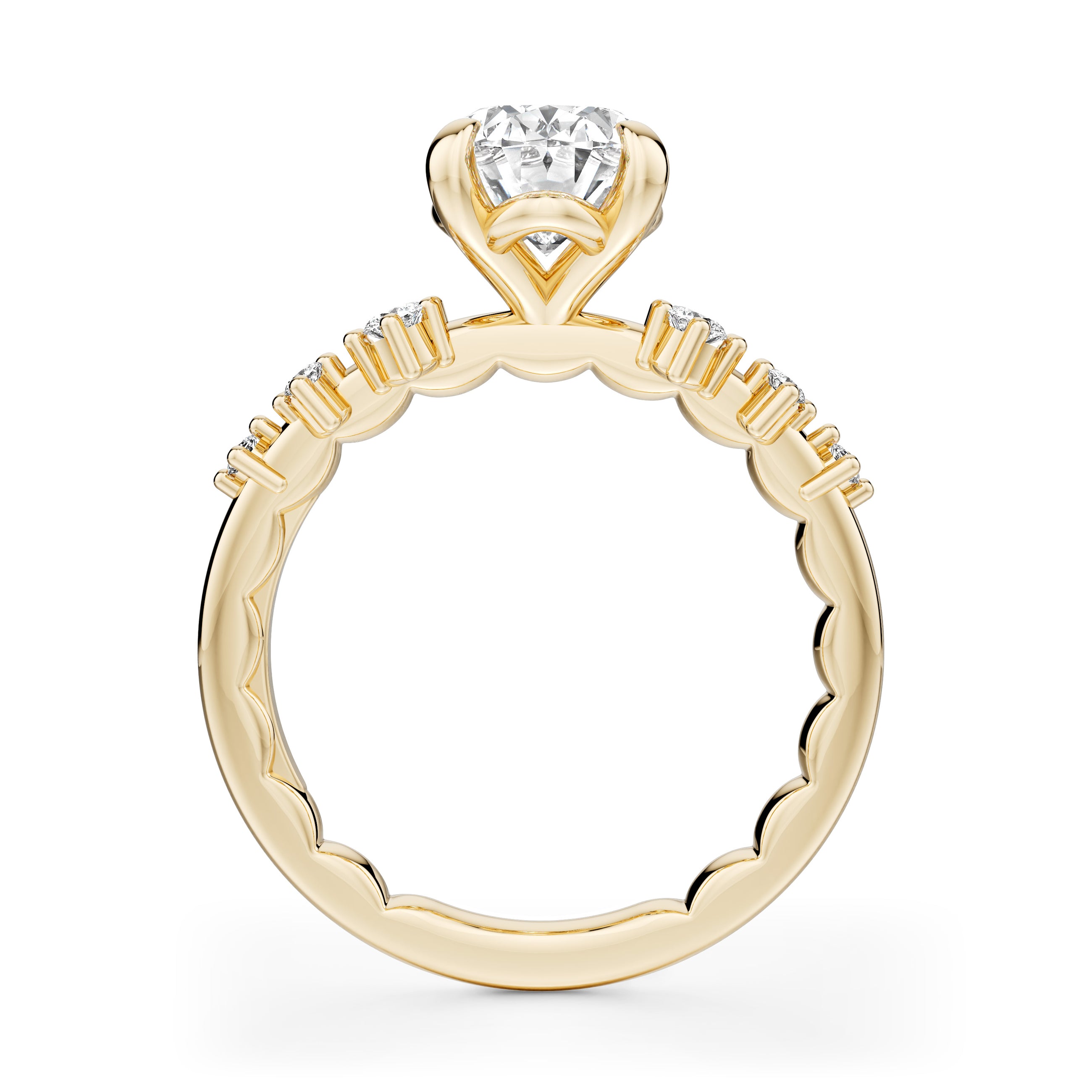 Noam Carver Luna Oval Diamond Engagement Ring