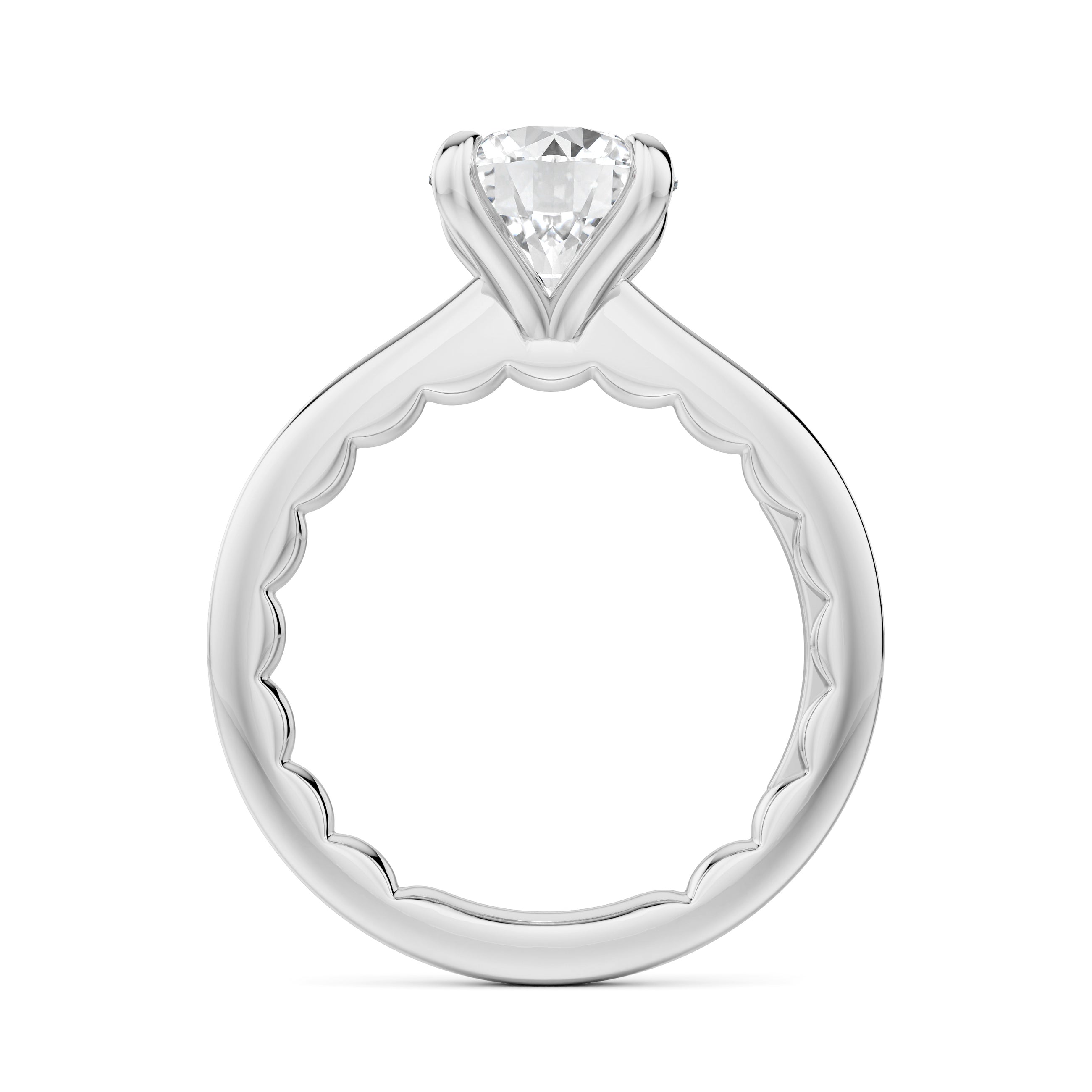 Noam Carver Luna Round Diamond Engagement Ring