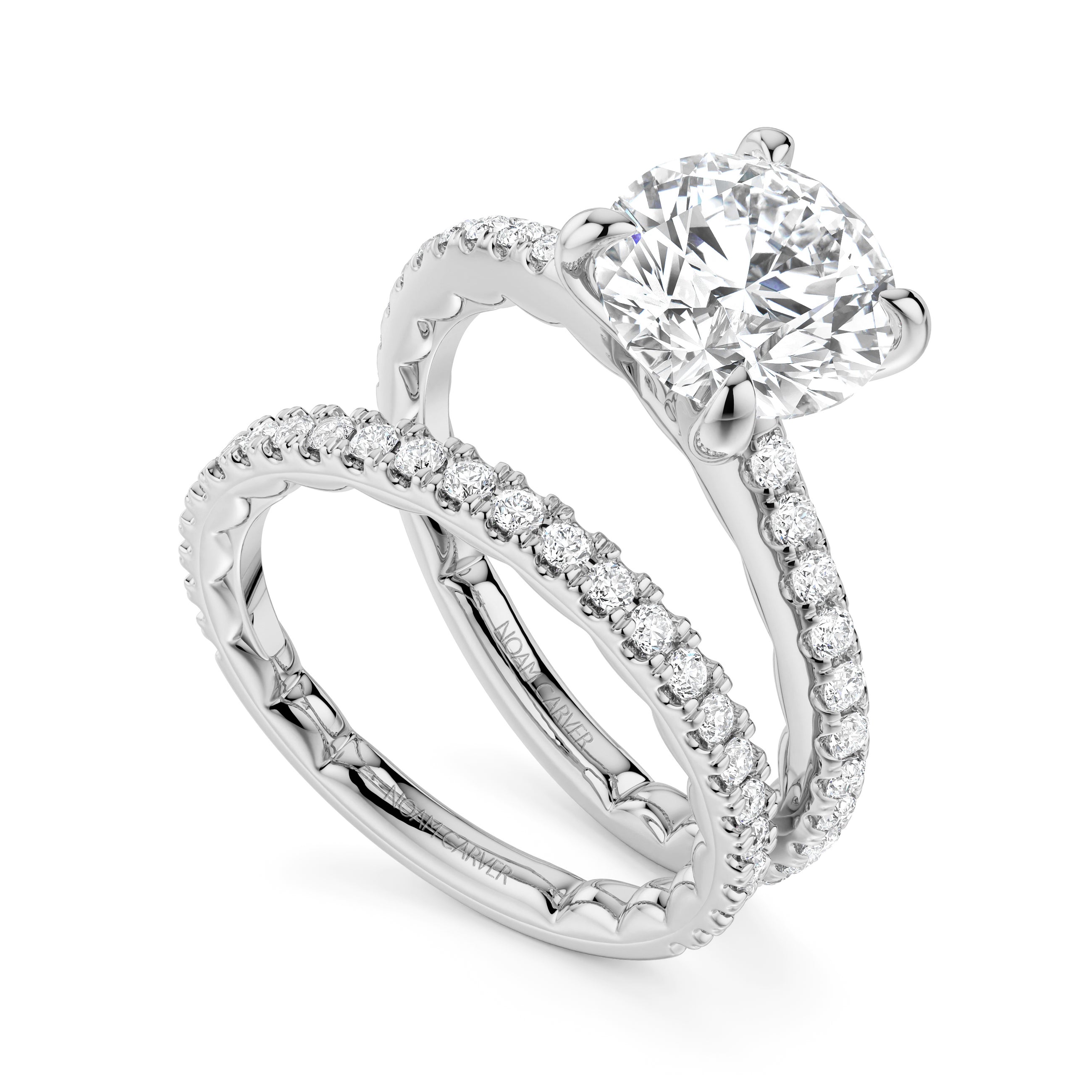 Noam Carver Luna Round Diamond Engagement Ring