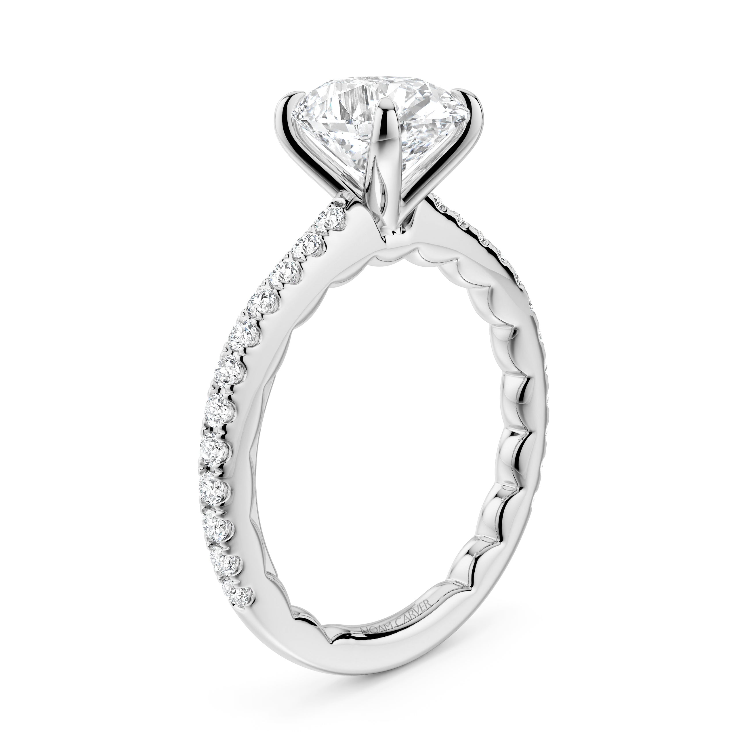 Noam Carver Luna Oval Diamond Engagement Ring