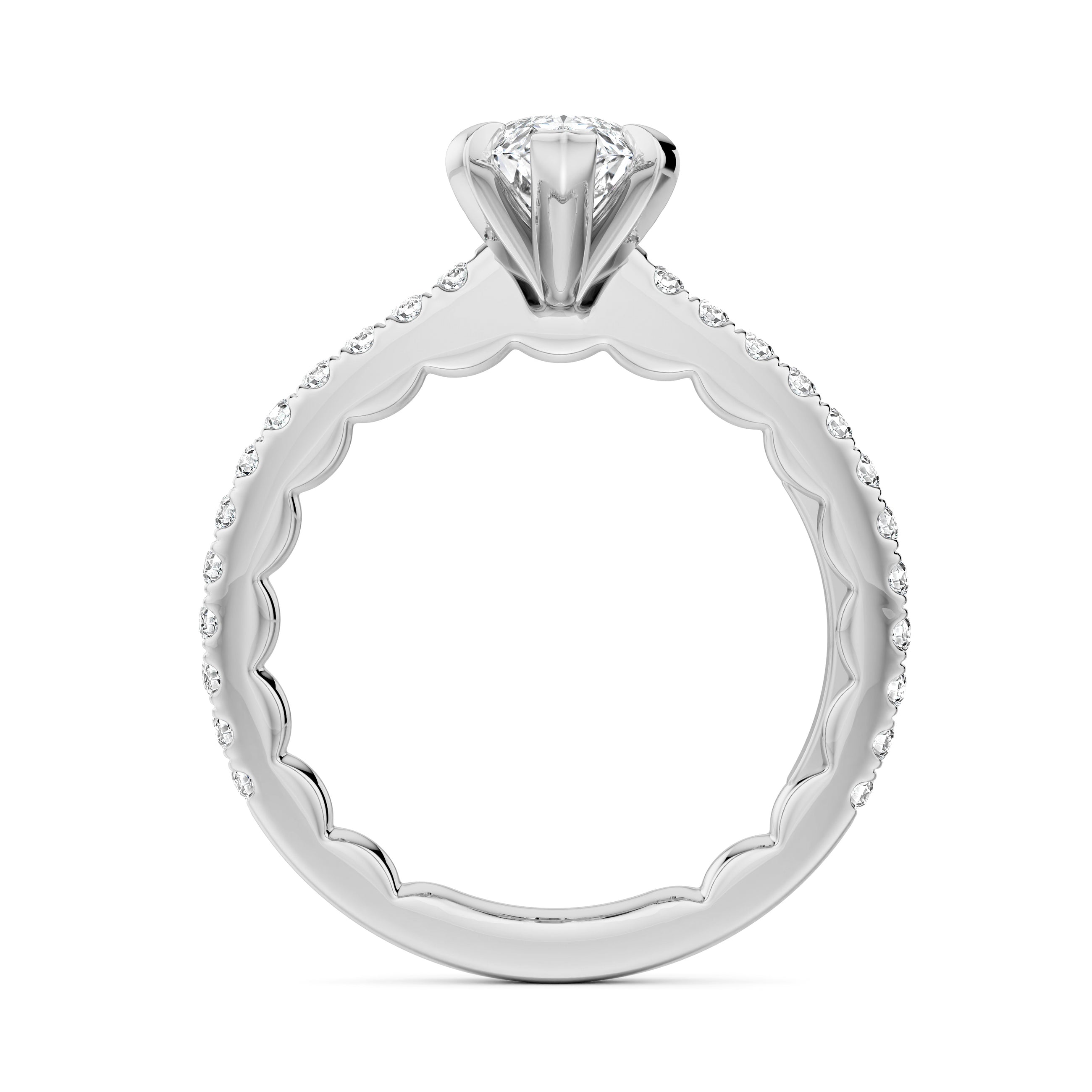 Noam Carver Luna Marquise Diamond Engagement Ring