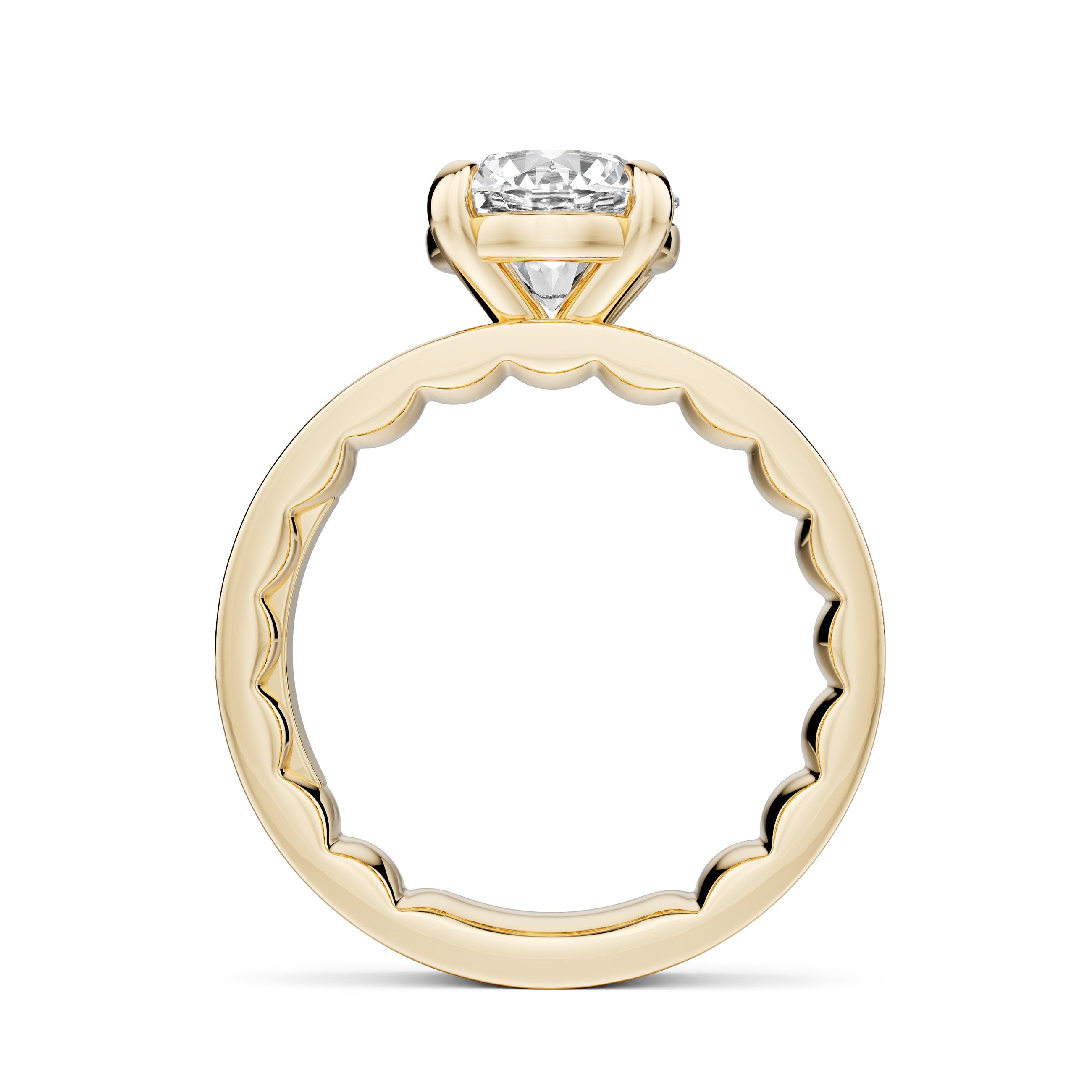 Noam Carver Luna Round Diamond Engagement Ring