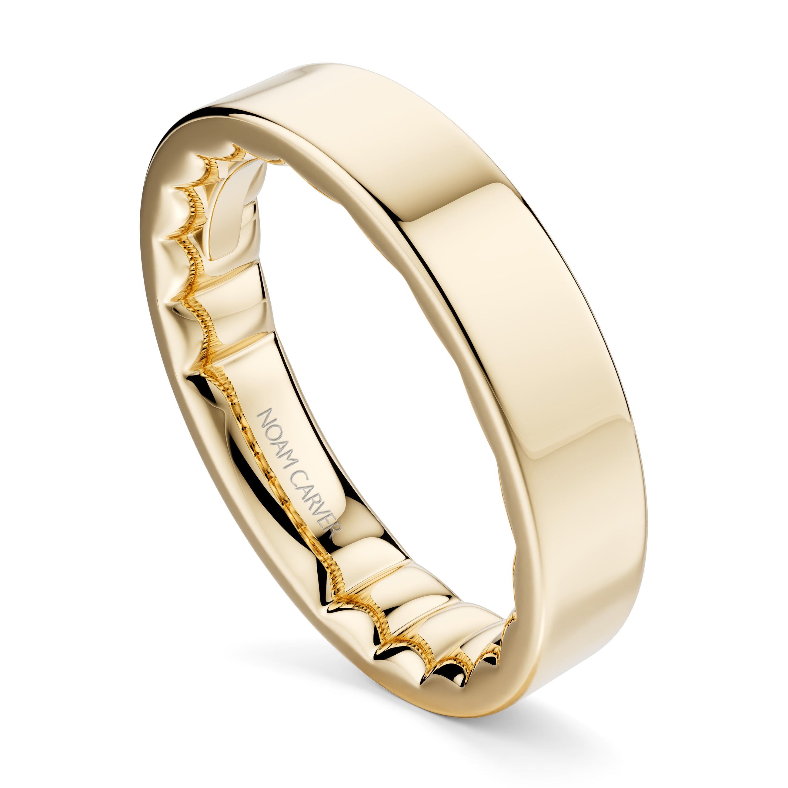 Noam Carver Luna Emerald Diamond Engagement Ring