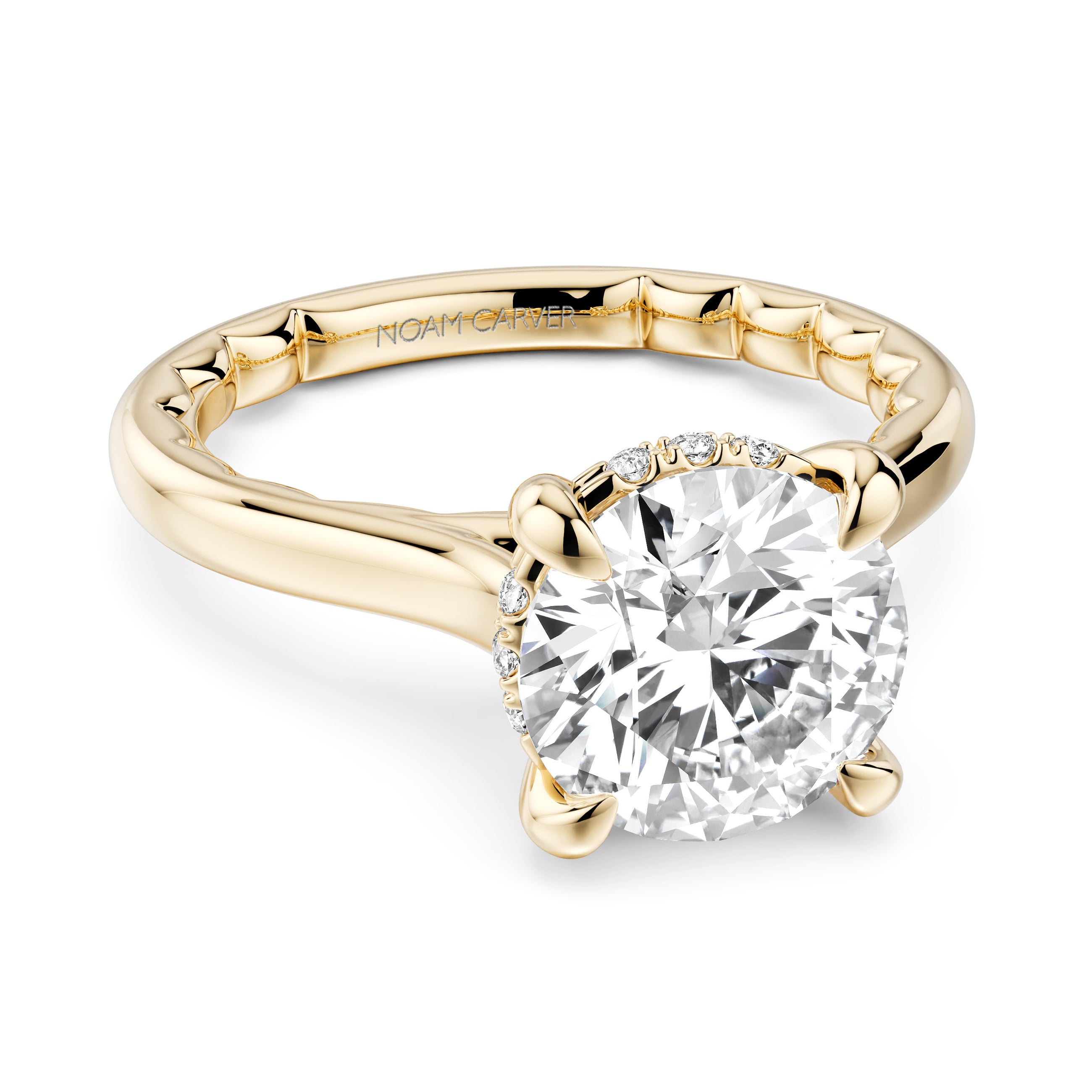 Noam Carver Luna Round Diamond Engagement Ring