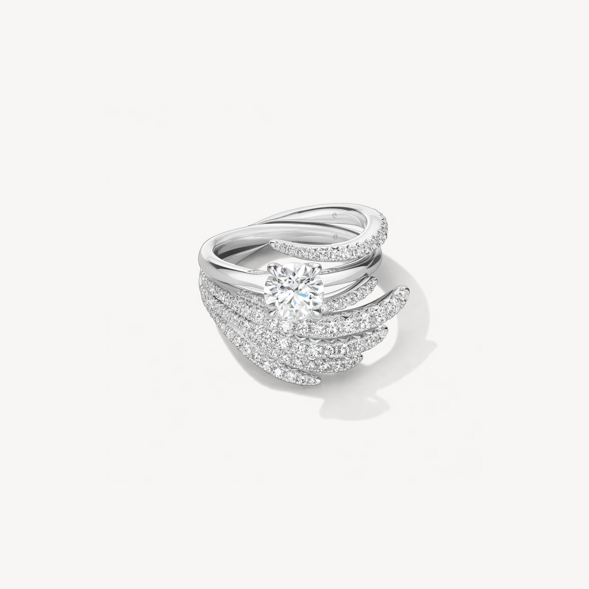 Hearts On Fire Vela Solitaire Ring with Diamond Gallery