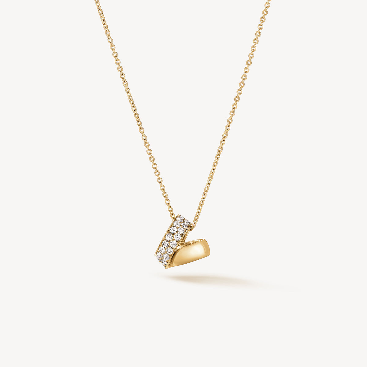 Hearts On Fire INSIDE/OUT Multi-Wear Rondel Diamond Pendant Necklace