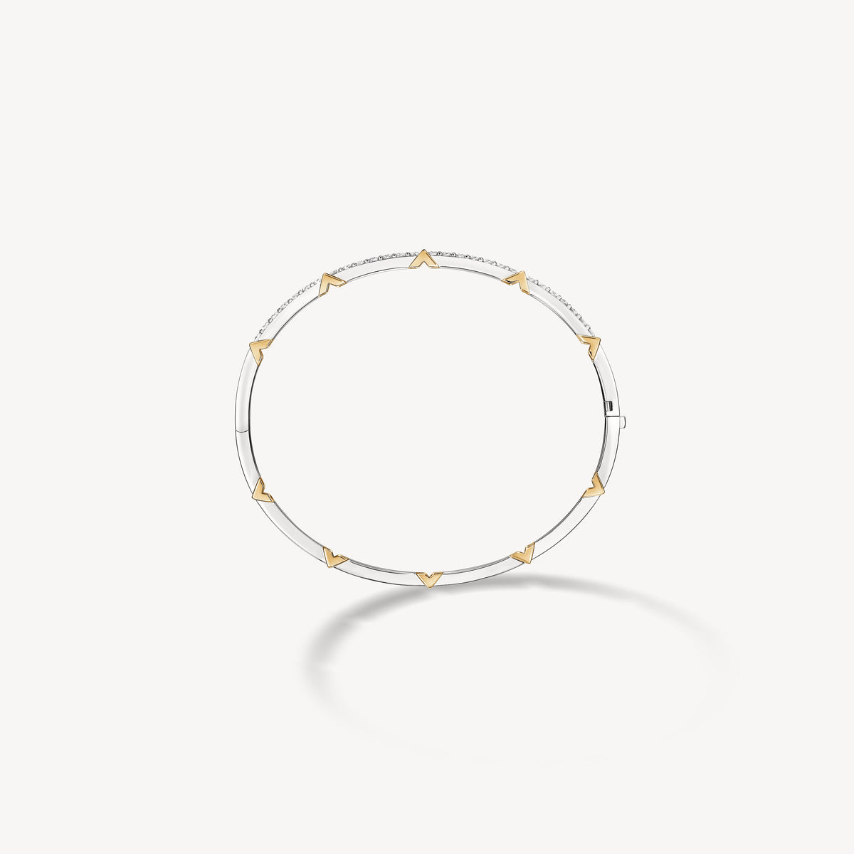 Hearts On Fire Copley Half Pavé Diamond Bangle