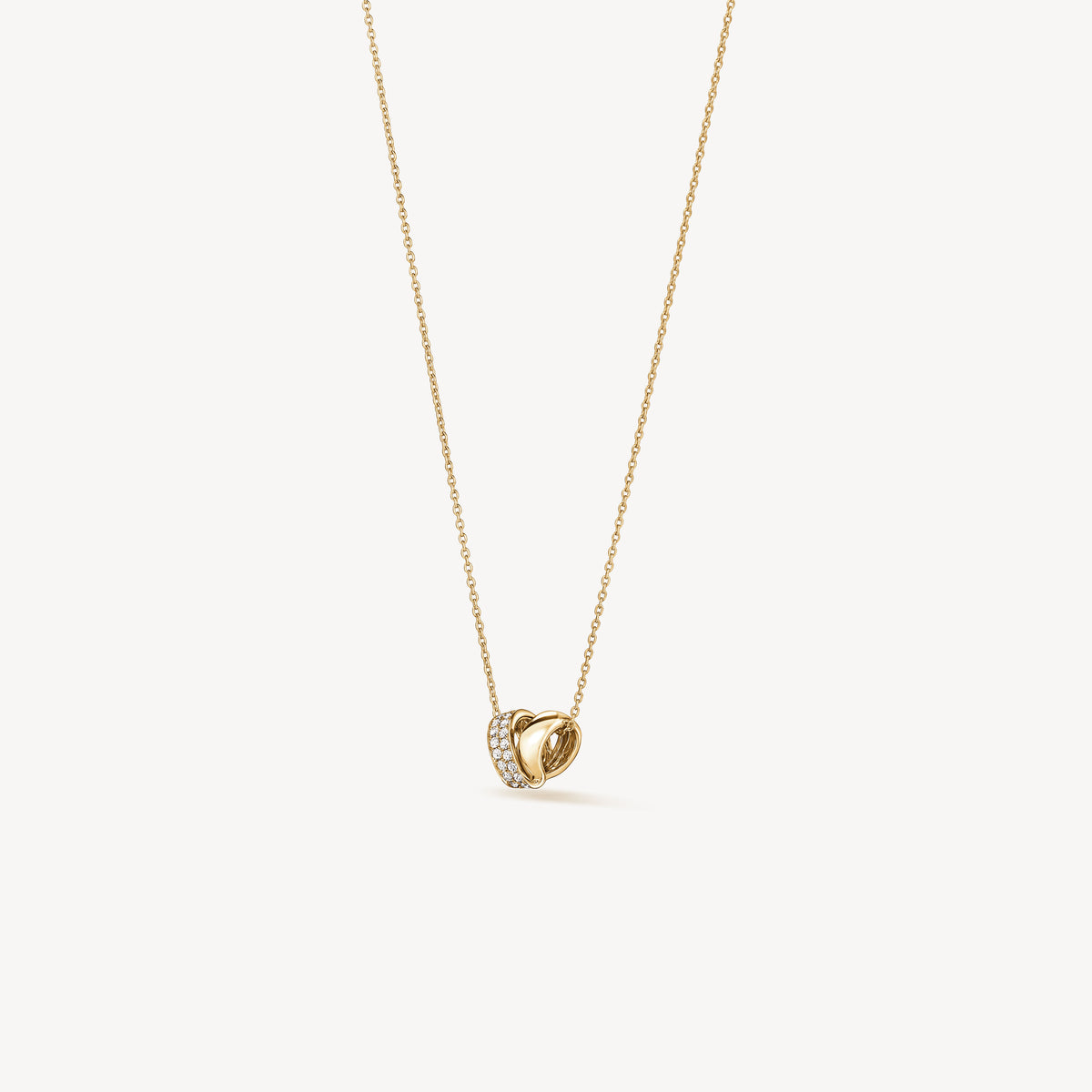 Hearts On Fire INSIDE/OUT Rondel Diamond Pendant Necklace