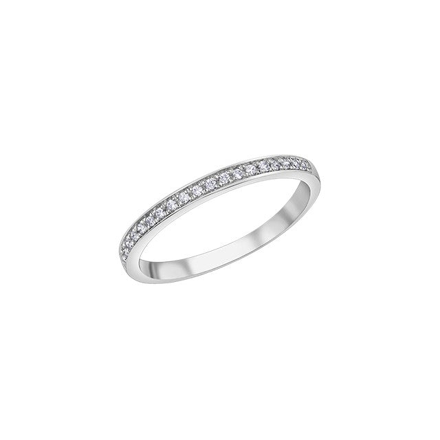 10K White Gold Ladies Diamond Band