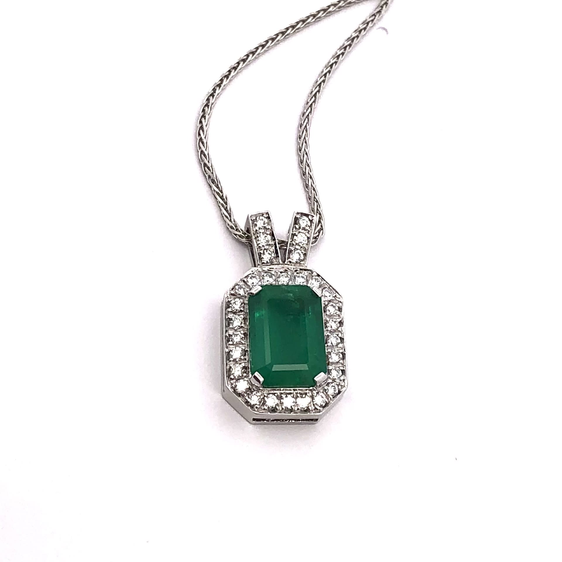 2.70 Emerald Elegance Custom Necklace