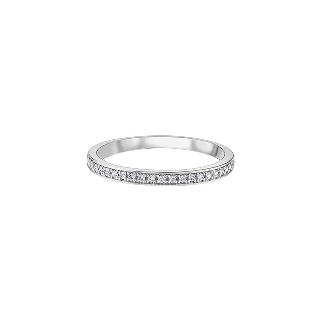 10K White Gold Ladies Diamond Band