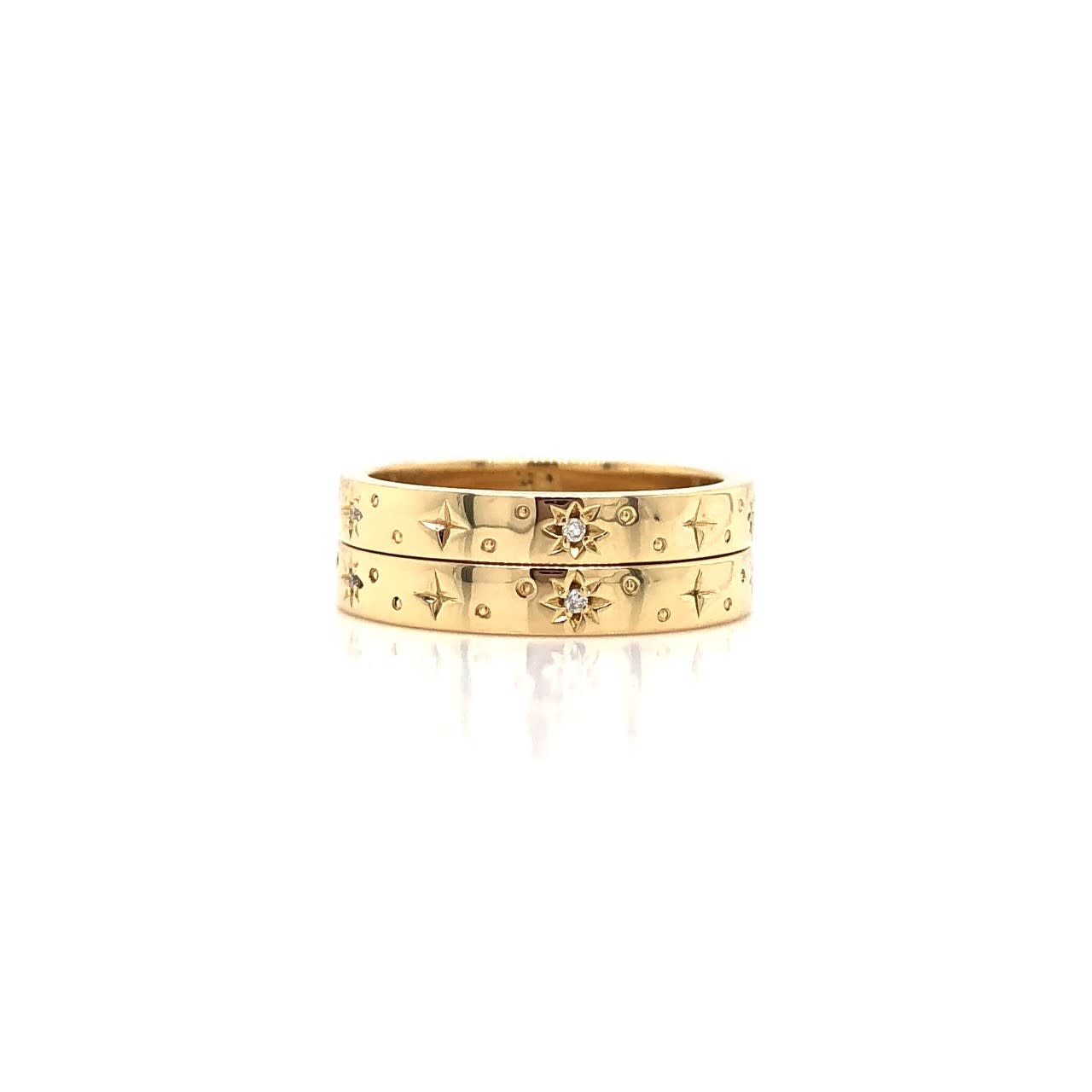 Golden Starburst Custom Ring
