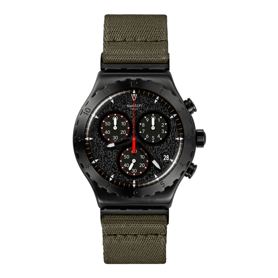 Swatch irony chrono black discount