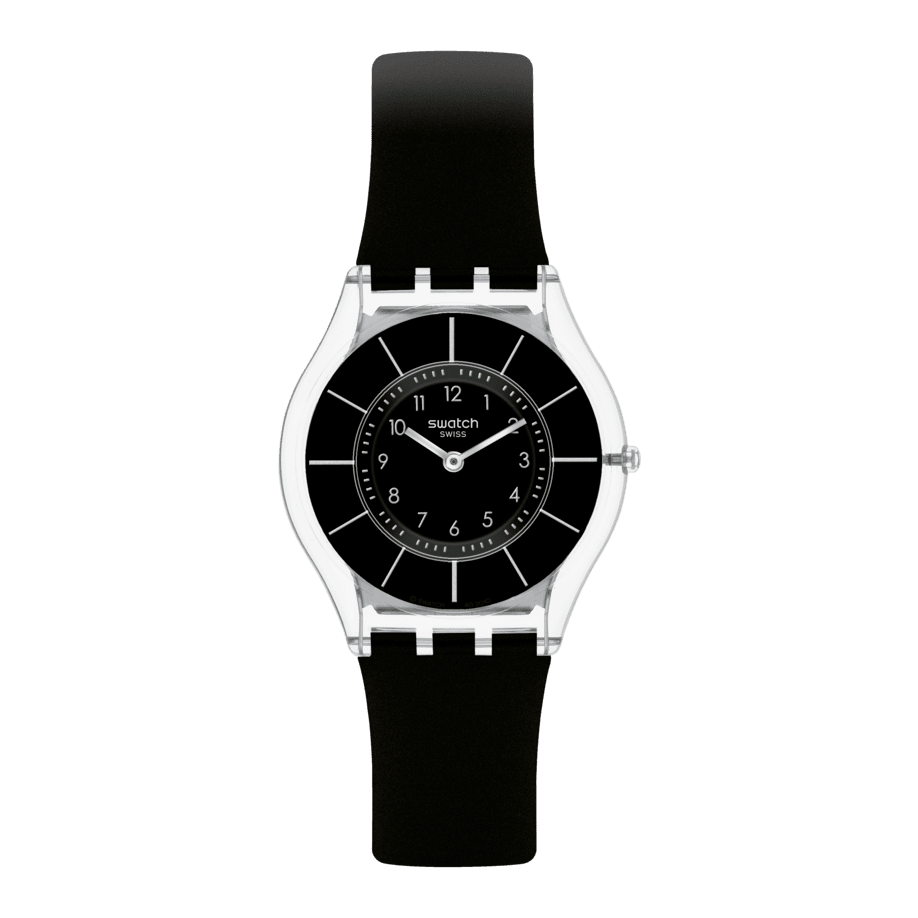 Swatch all black watch discount