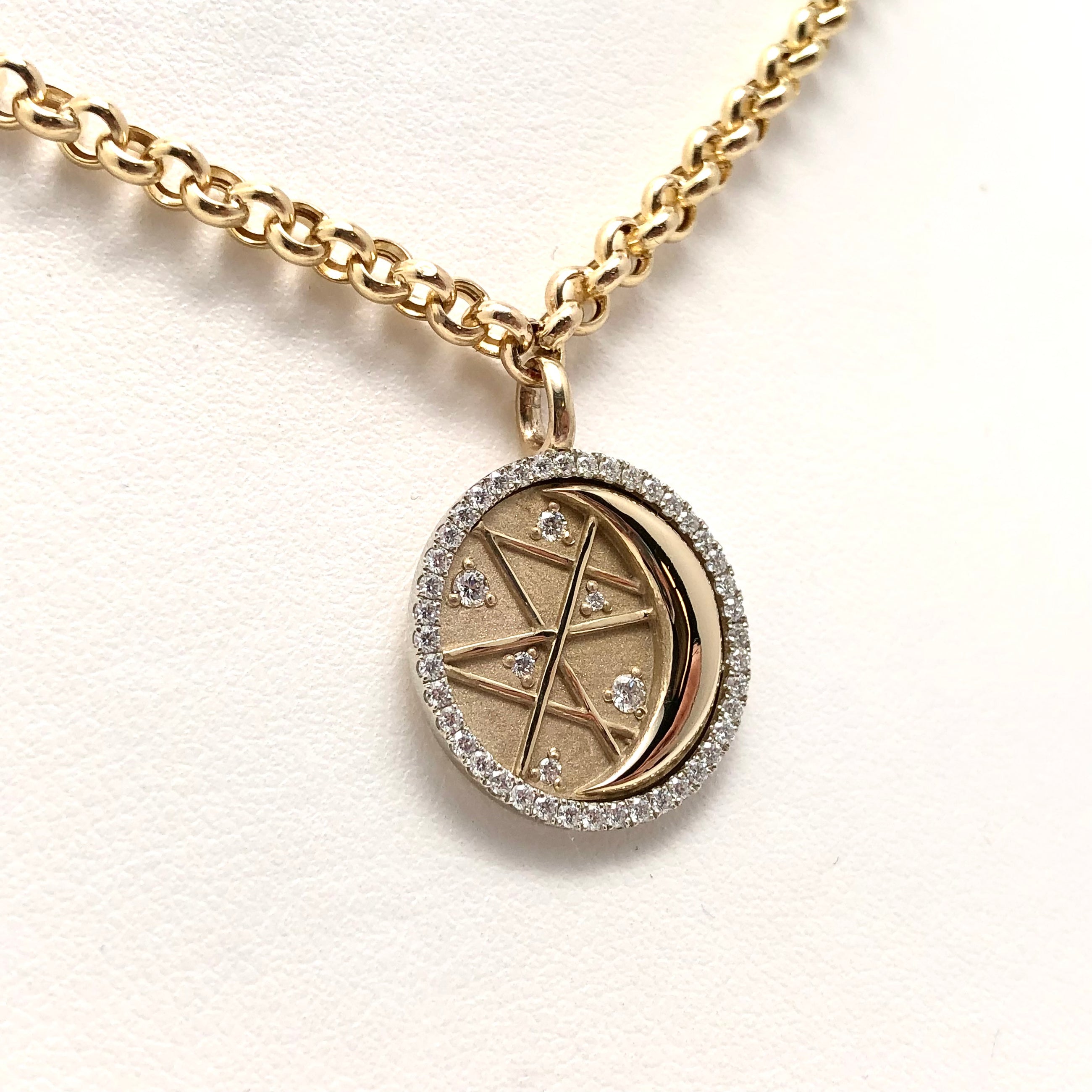 "Good Night Moon" Pendant & Chain