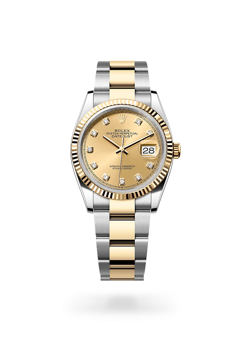 Rolex Datejust in Yellow Rolesor combination of Oystersteel and yellow gold M126233 0018 IJL Since 1937