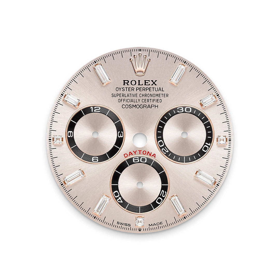 Rolex Cosmograph Daytona in 18 ct Everose gold with lugs set with diamonds, M126535TBR-0002 - IJL Since 1937