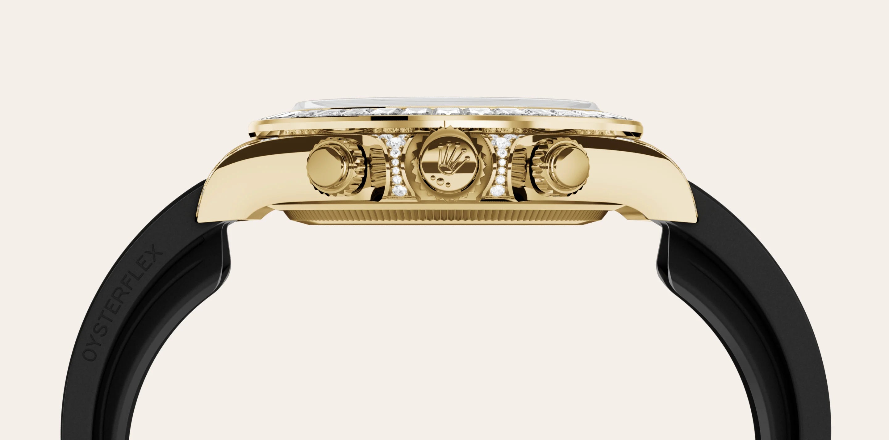 Rolex Cosmograph Daytona in 18 ct yellow gold with lugs set with diamonds, M126538TBR-0004 - IJL Since 1937