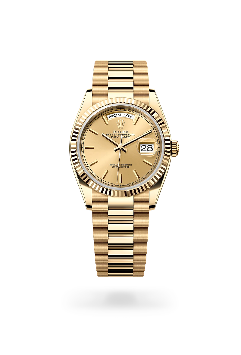 Rolex Day-Date in 18 ct yellow gold, M128238-0045 - IJL Since 1937