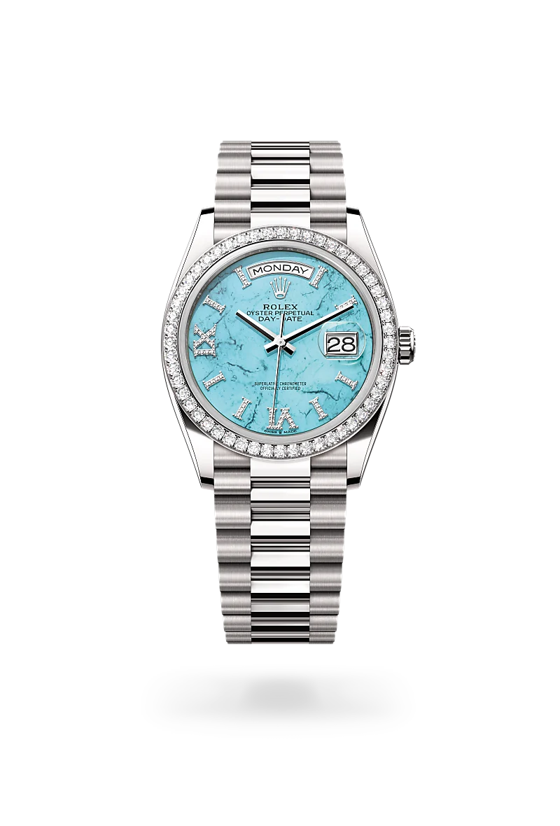 Rolex oyster perpetual day date blue sale
