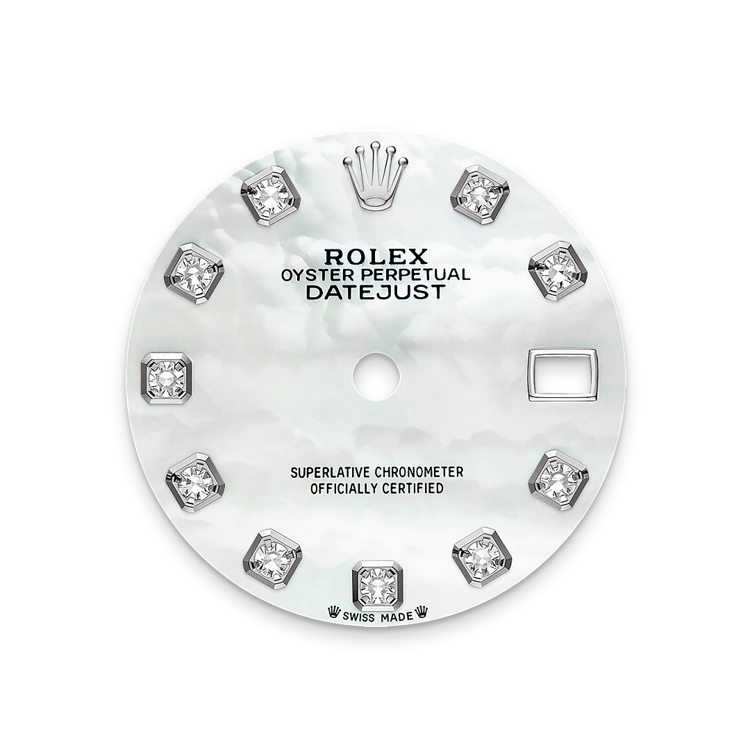 Rolex Lady-Datejust in White Rolesor - combination of Oystersteel and white gold, M279174-0010 - IJL Since 1937