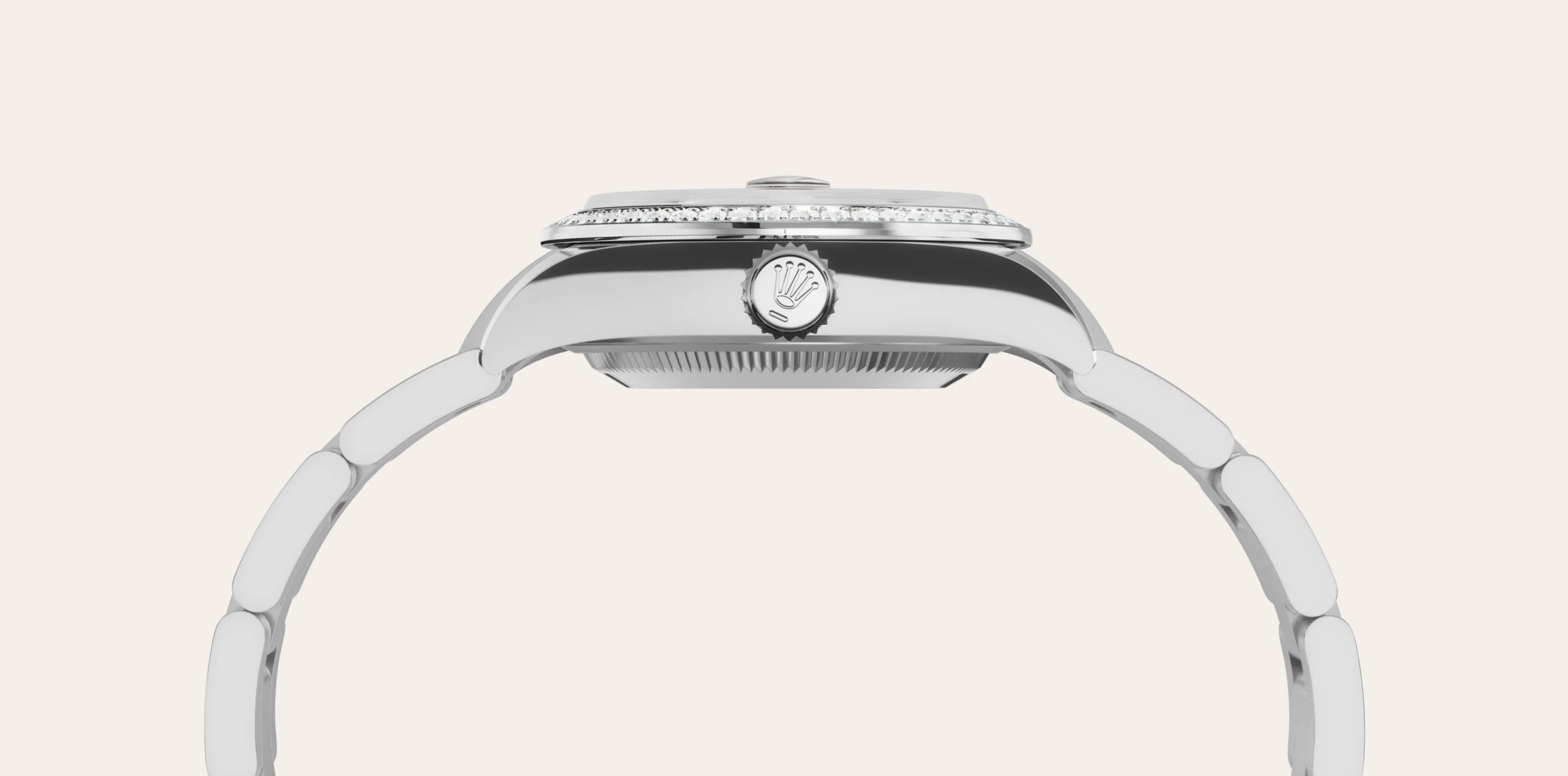 Rolex Lady-Datejust in White Rolesor - combination of Oystersteel and white gold, M279384RBR-0004 - IJL Since 1937
