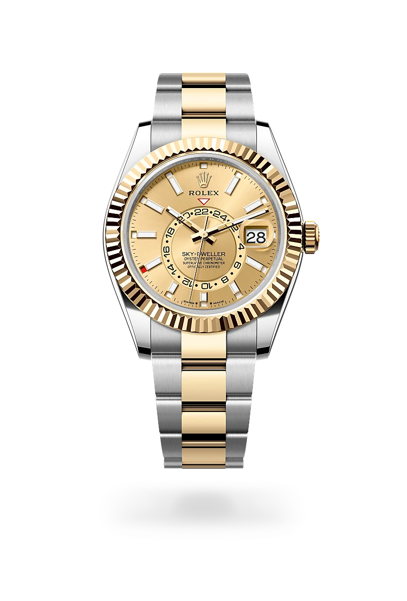 Sky dweller rolex stainless steel sale