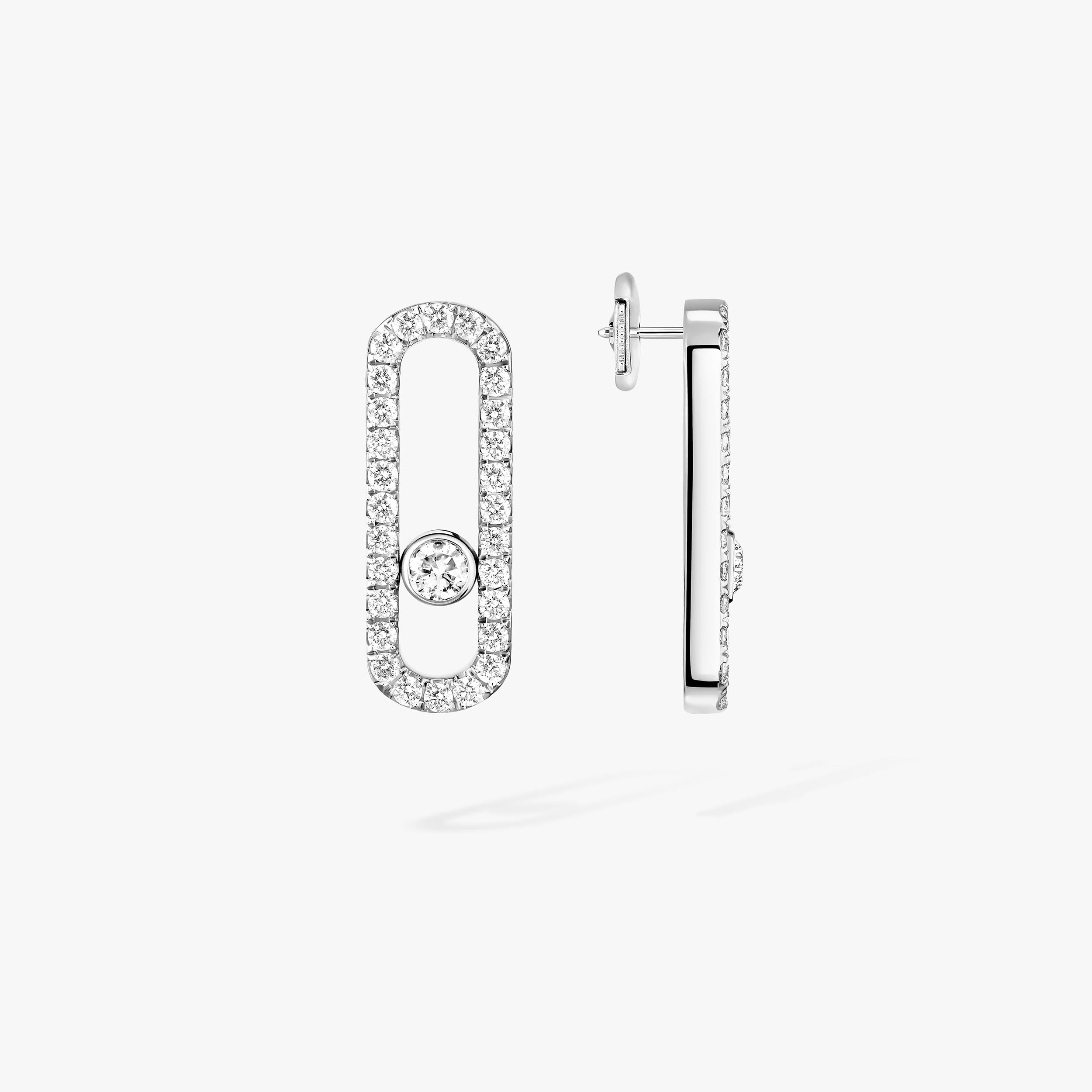 Messika Move Uno Diamond Pavé Earrings