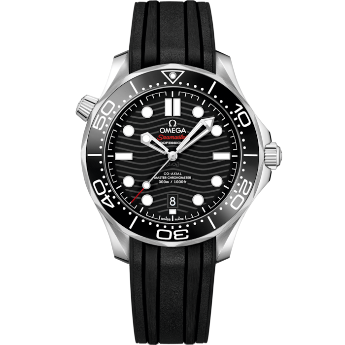 Omega seamaster diver rubber strap hotsell