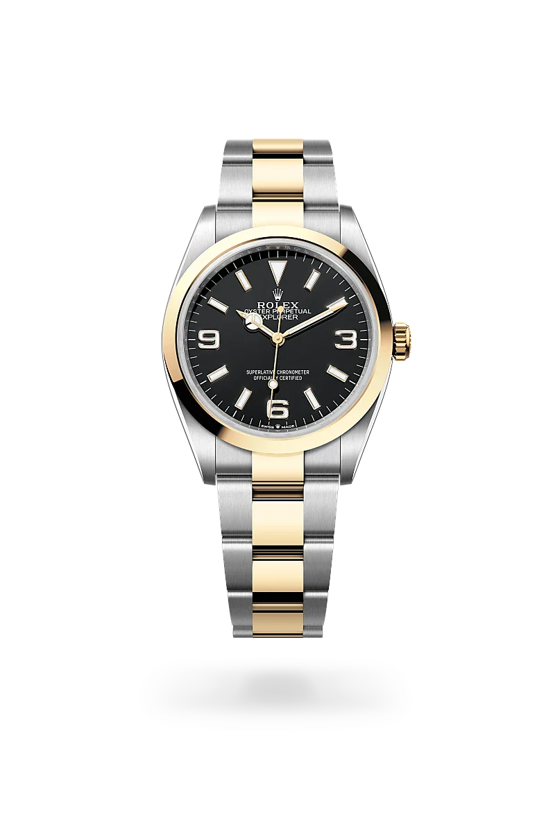 Rolex Explorer in Yellow Rolesor - combination of Oystersteel and yellow gold, M124273-0001 - IJL Since 1937