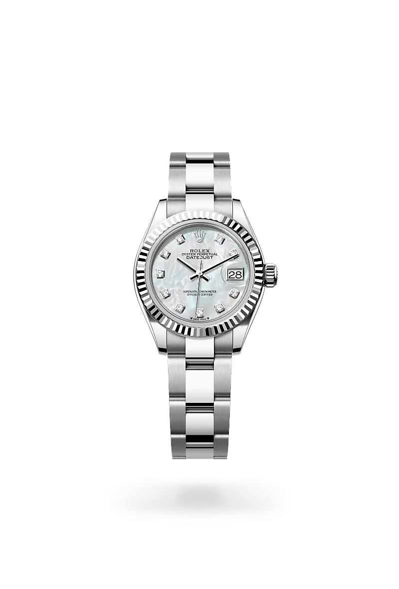 Rolex Lady-Datejust in White Rolesor - combination of Oystersteel and white gold, M279174-0010 - IJL Since 1937