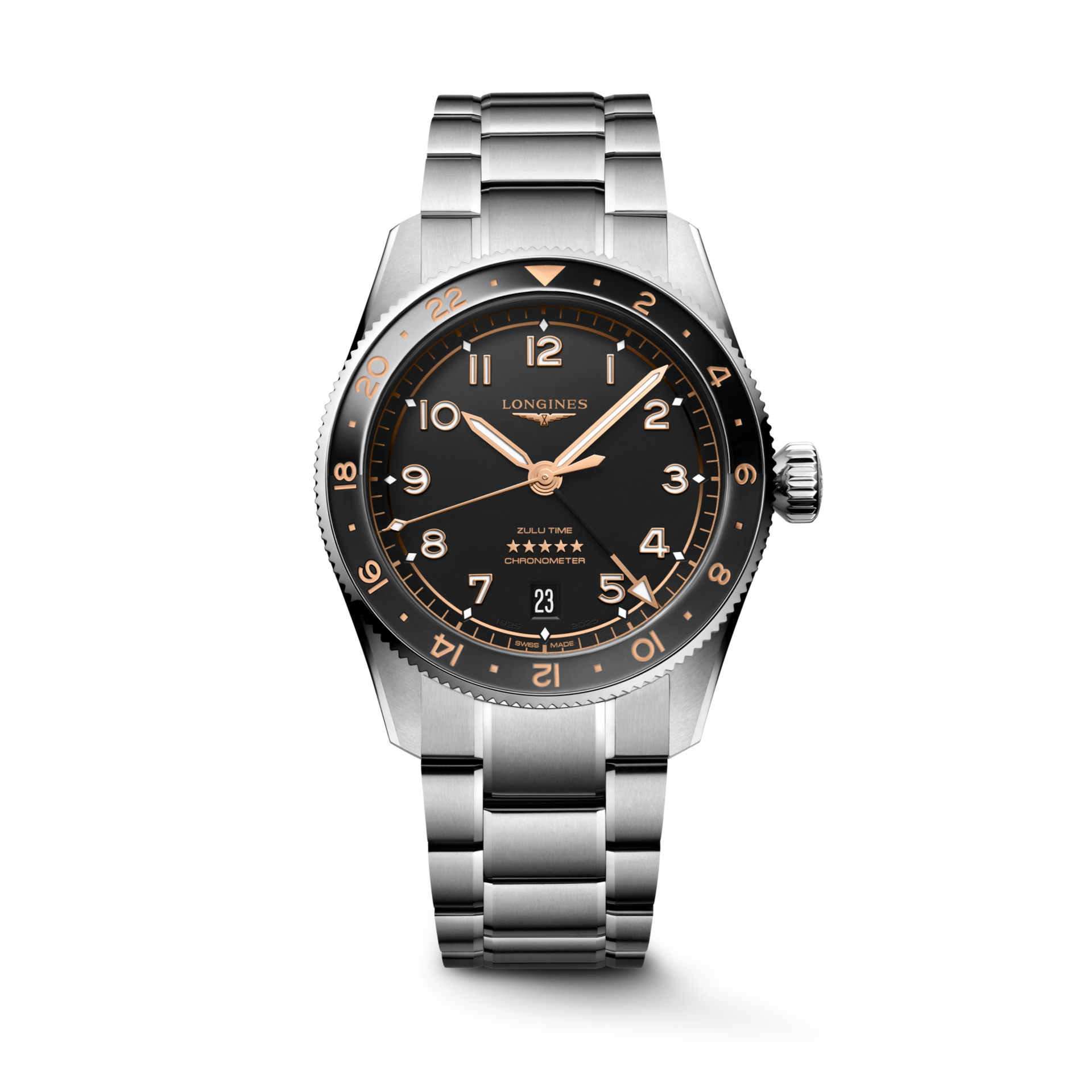 Longines Spirit Zulu Time 39mm L3.802.4.50.6 | IJL Since 1937