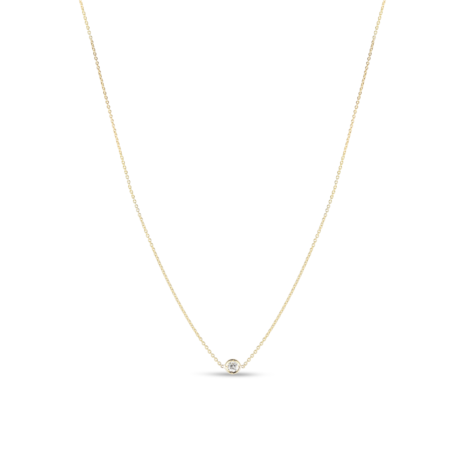 Roberto Coin 18KY Diamonds By The Inch Necklace