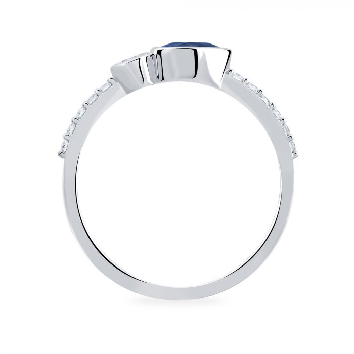 Birks Splash 18K White Chevron Ring