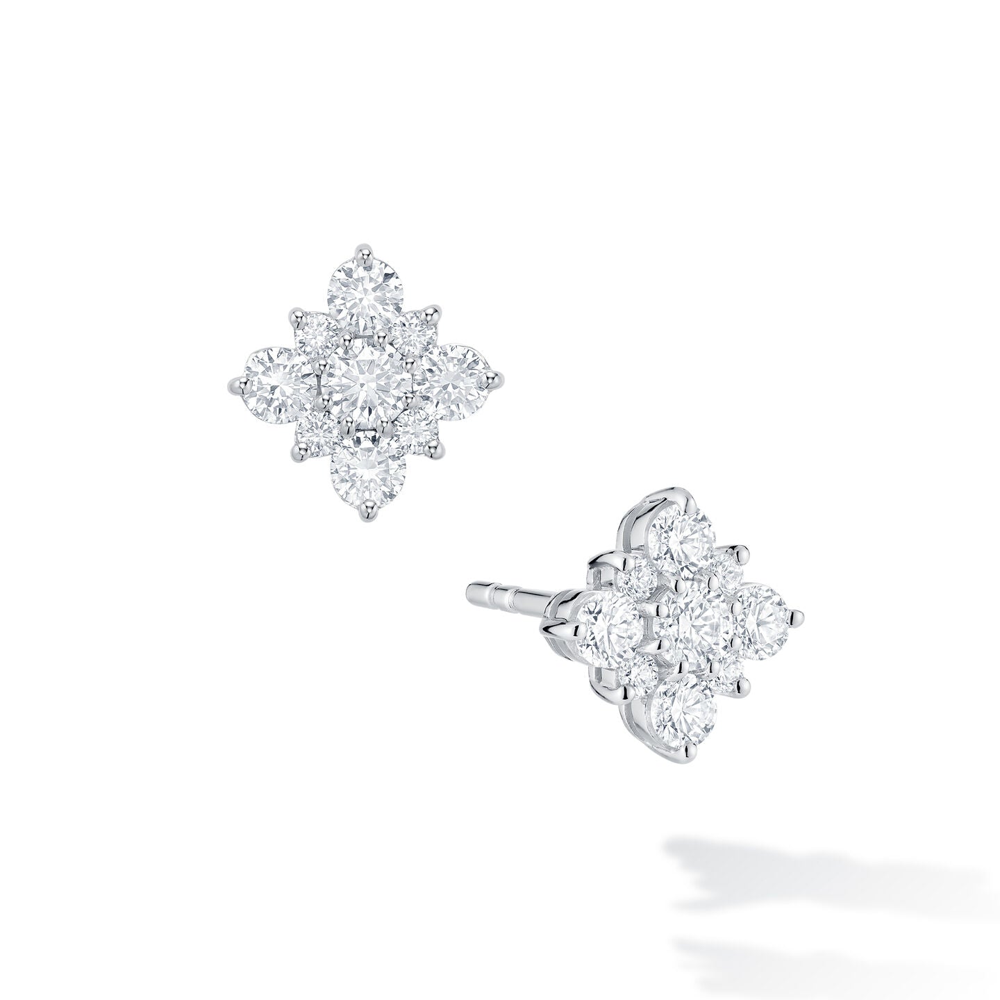 Birks Snowflake 18KW Diamond Earring