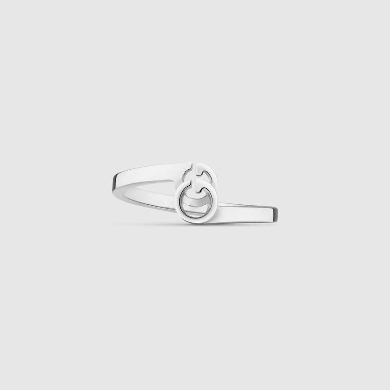Gucci GG Running Ring In White Gold