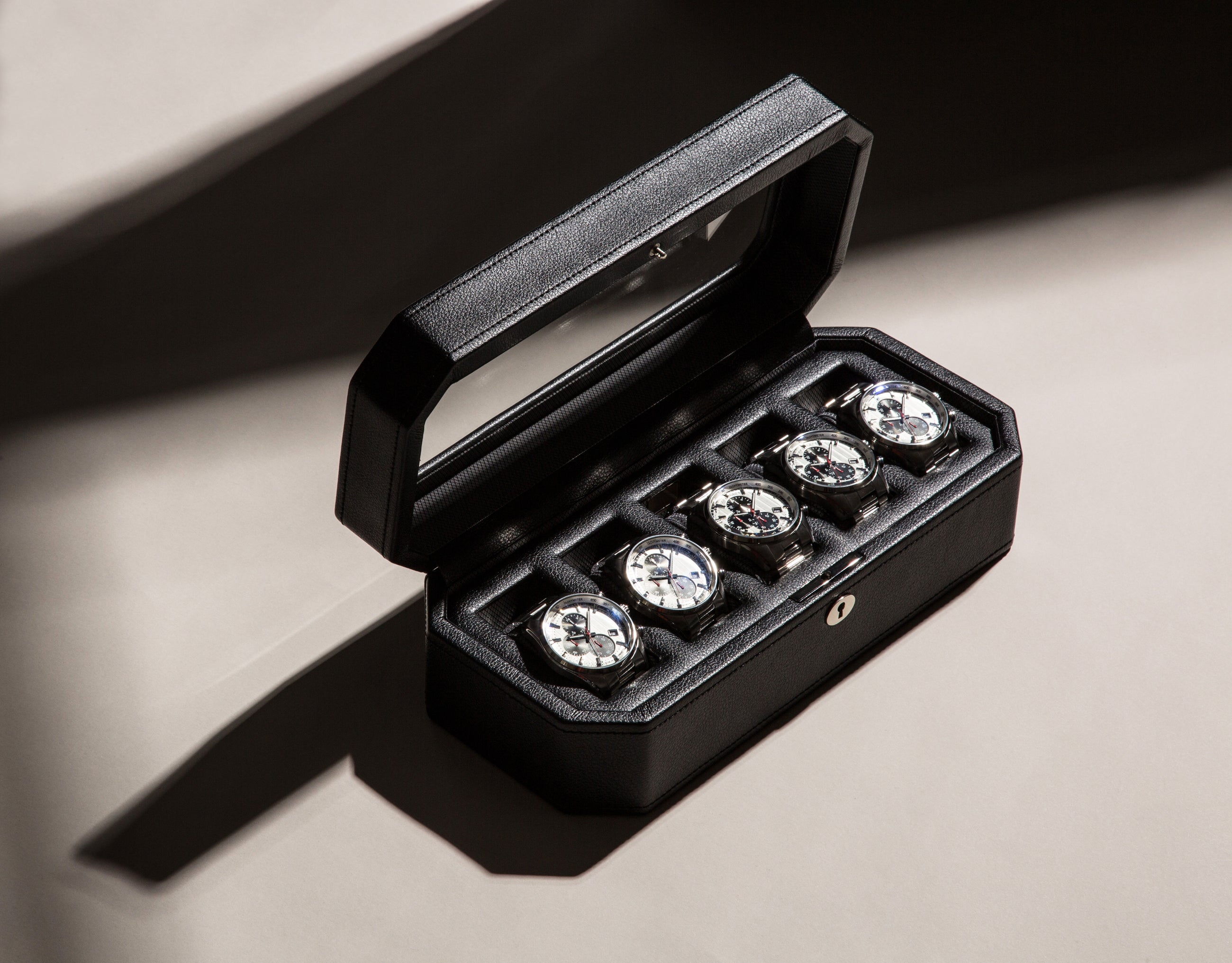 WOLF Windsor 5 Piece Watch Box